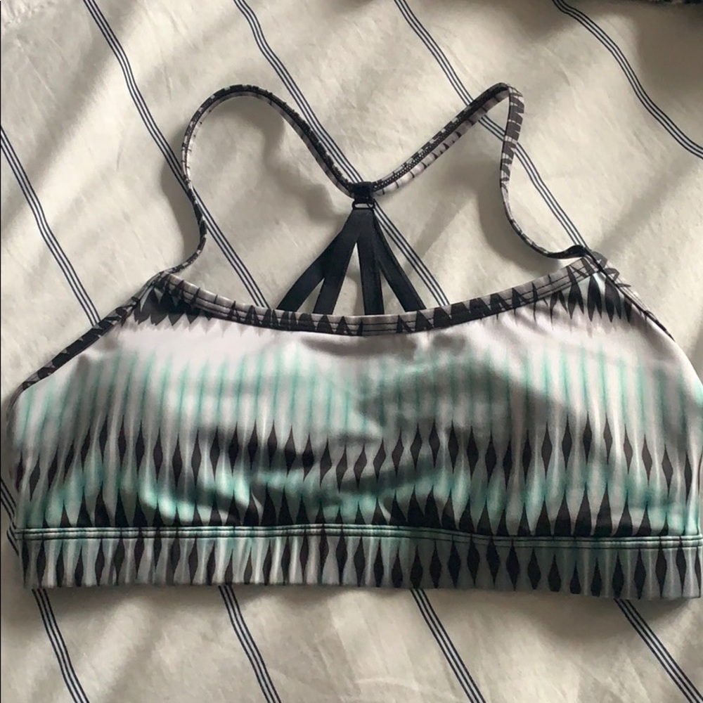 Comfy colorful sports bra- size small